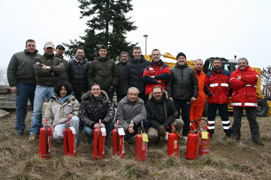 BUSCA EVENTI. Il gruppo dei partecipanti al secondo Corso Sicurezza