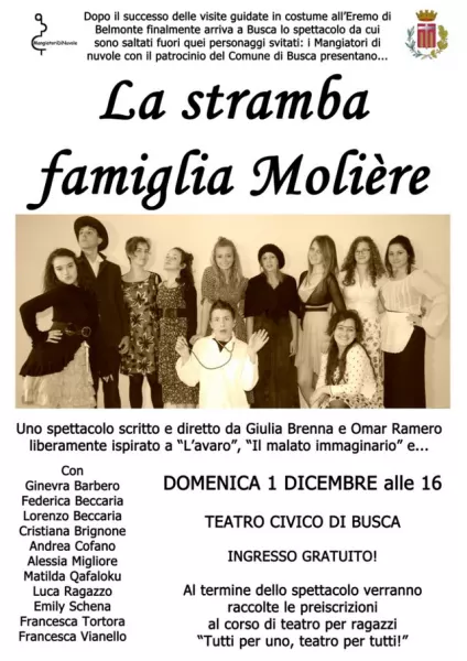 Domenica 1 dicembre alle ore 16 al Teatro Civico