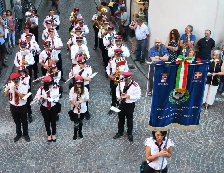 La rassegna della bande musicali sarà inaugurata dal Complesso bandistico Castelletto di Busca