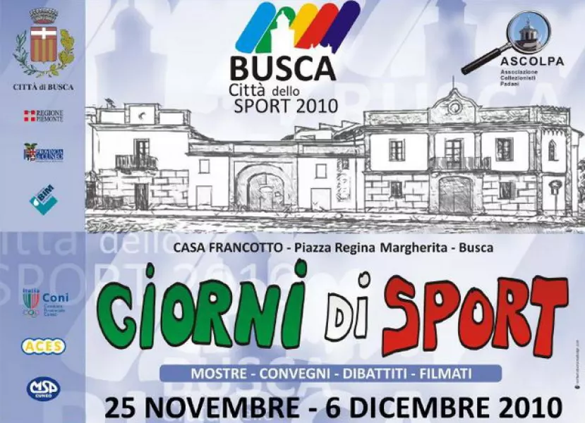 Giorni di sport in Casa Francotto dal 25 novembre al 6 dicembre