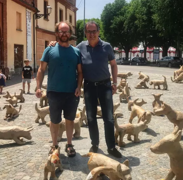 Tom Campbell con il sindaco Marco Gallo