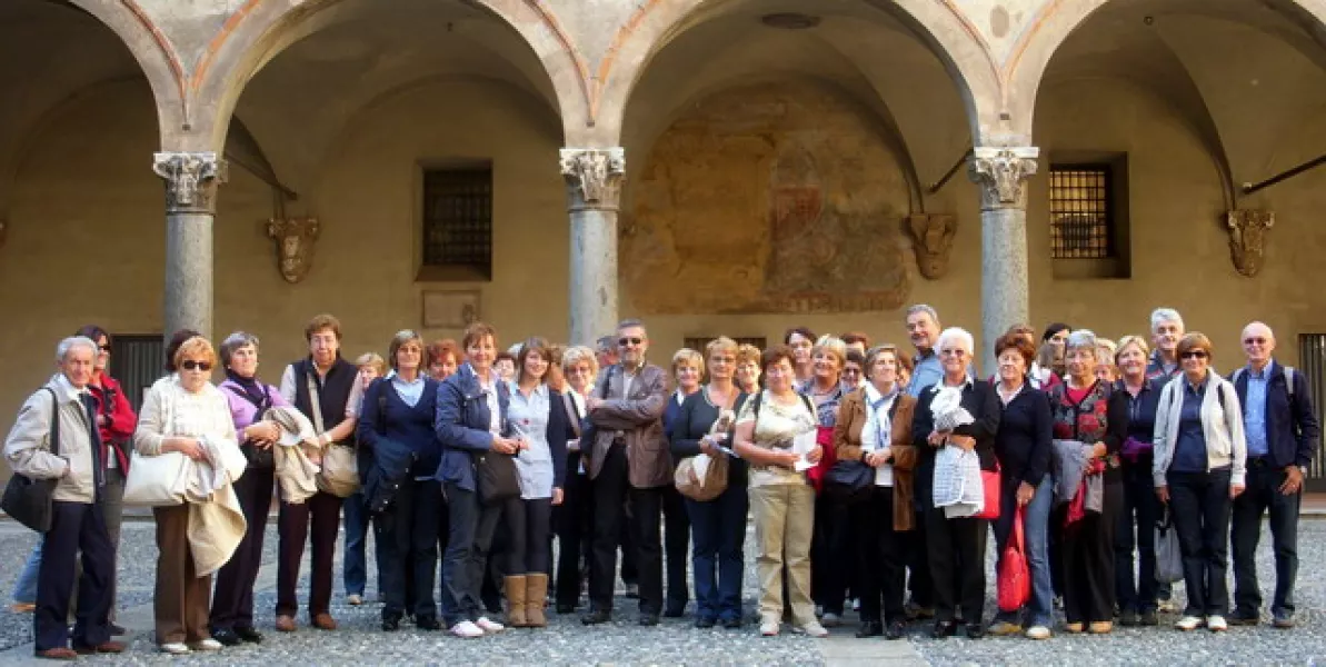 Foto di gruppo dopo la visita la cenacolo leonardesco