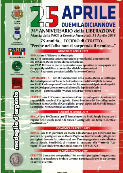 74° Anniversario della Liberazione