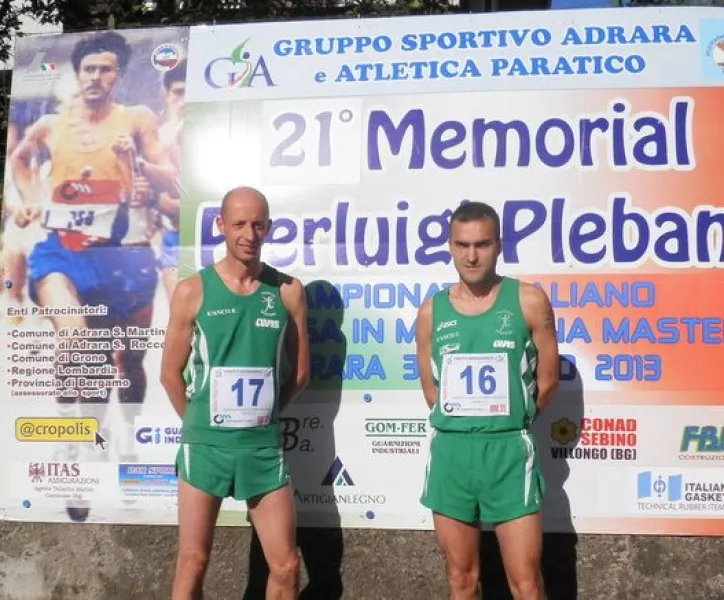 Davide Galliano e Moreno Dalmasso alla gara di Adrara San Martino (Bg)