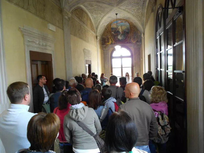 Visitatori nel Palazzo municipale