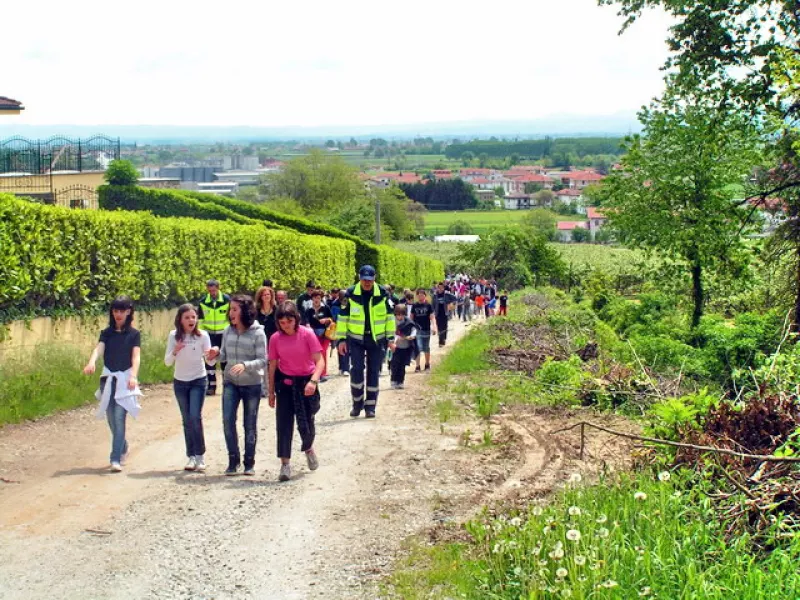 In salita verso Villa Ferrero