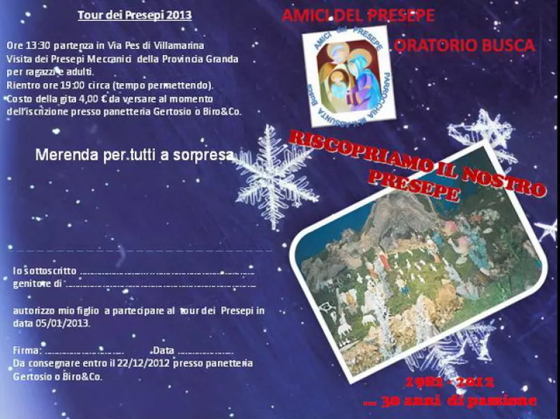 Il 5 gennaio tour dei presepi