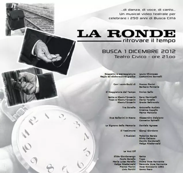 La Ronde- Ritrovare il tempo: sabato 1 dicembre alle ore 21 al Teatro Civico