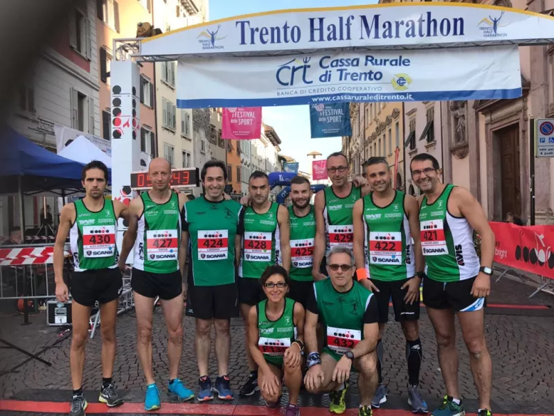 Gli atleti della Buschese a Trento