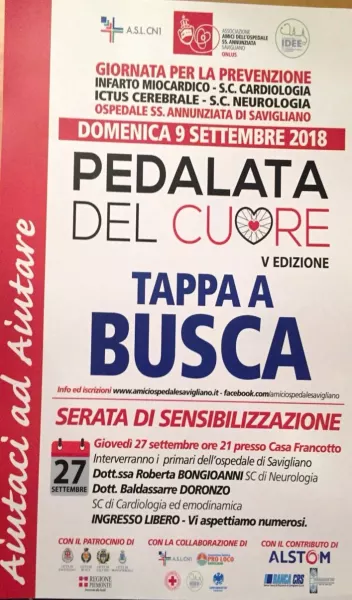 Busca città cardioprotetta ospita quest’anno il passaggio di un noto evento locale che promuove la prevenzione delle malattie cardiovascolari