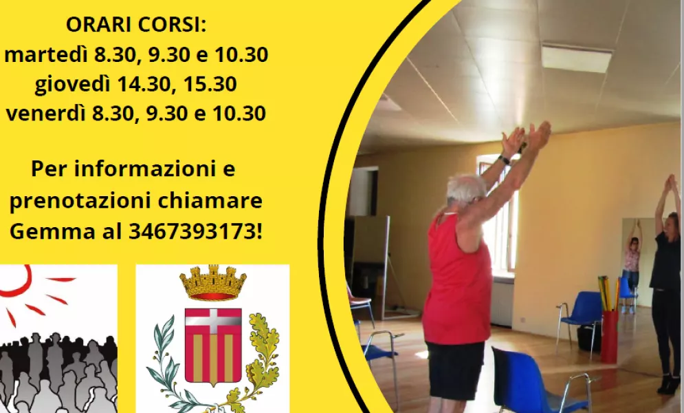 I nuovi orari dei corsi di ginnastica dolce organizzati dall'associazione Volontari dell'Annunziata 