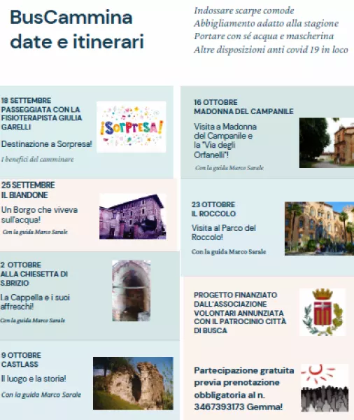 Il programma dell'iniziativa