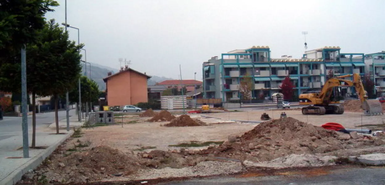 Cantiere aperto ieri mattina