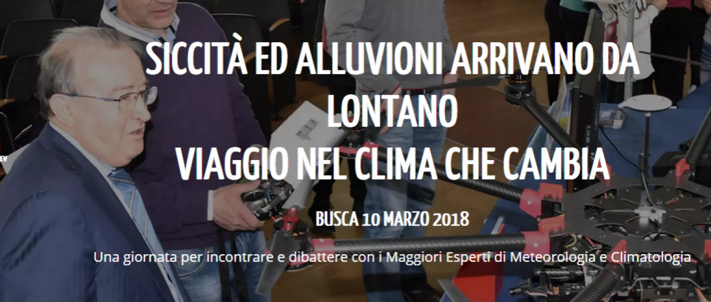 Sabato 10 marzo una giornata in città per incontrare grandi esperti di meteorologia e climatologia