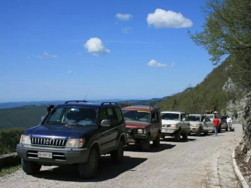 La carovana di Fuoristradamania nel recente  viaggio in Croazia 