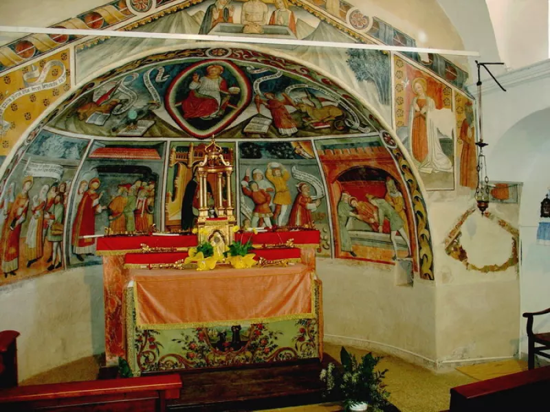 Gli affreschi quattrocenteschi dei fratelli Biazaci all'interno della cappella di Santo Stefano 