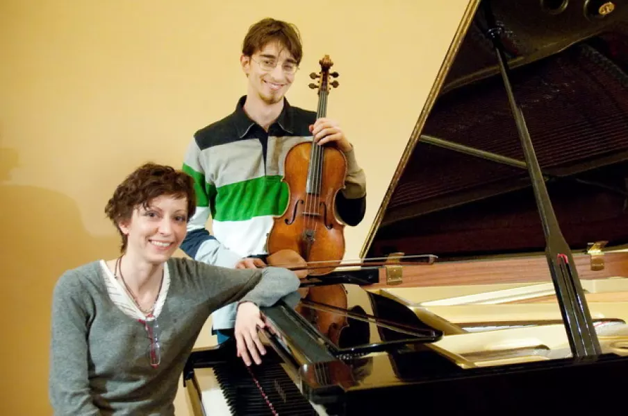 La pianista Anna Chiapello e il violinista Ivan Cavallo 