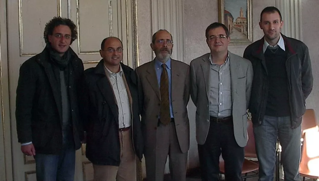 Da sinistra Giuseppe Delfino, Luca Gosso, Pietro La Ciura, Marco Gallo, Fabrizio Devalle