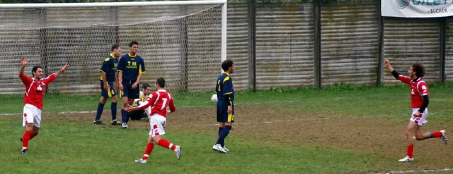 Il gol del momentaneo vantaggio per Gem Busca