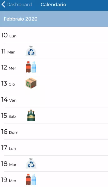 Sulla app il calendario della raccolta a Busca e molto altro