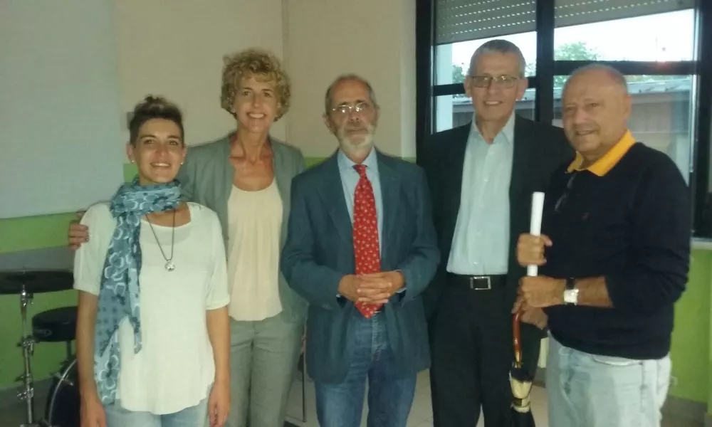 Le assessore Federica Ferrero e Carla Eandi con il dottor La Ciura (al centro)