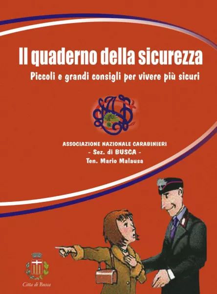 La copertina dell'opuscolo