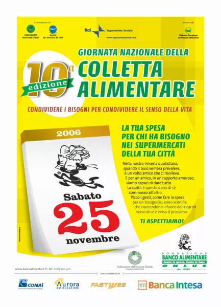 La locandina della Colletta alimentare 2006