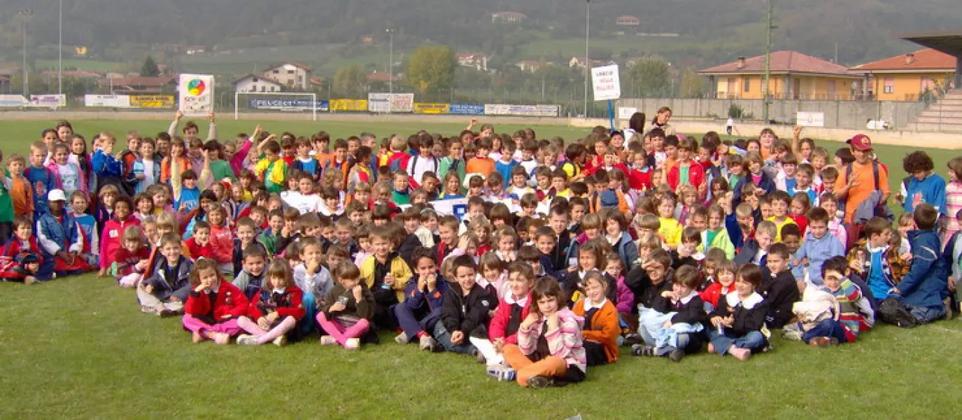 I bambini che hanno partecipato alla giornata sportiva