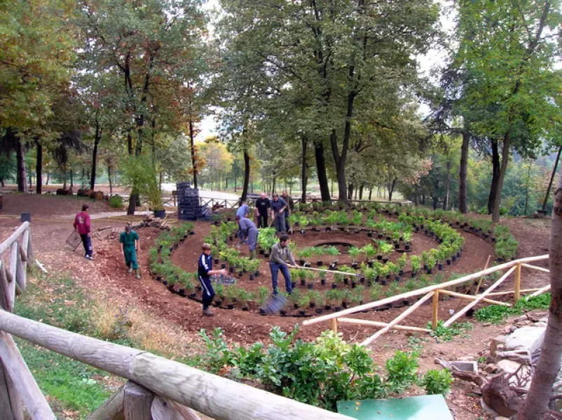 Il Giardino dei sensi nel parco di Villa Ferrero