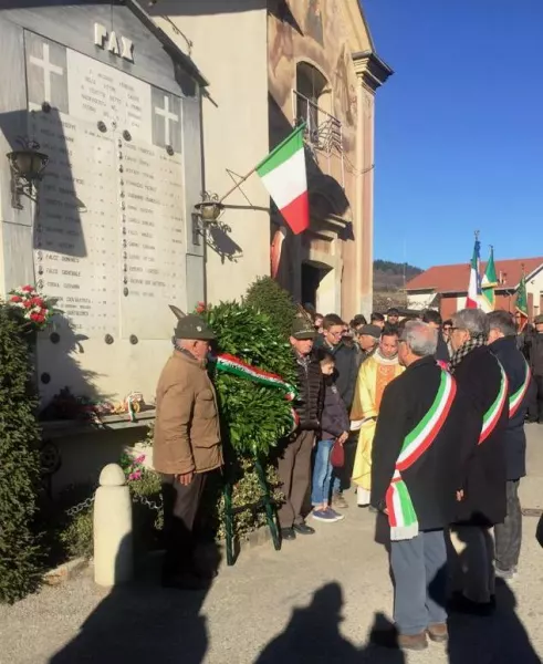 Commemorazione alla lapide con i nomi dei 27 trucidati