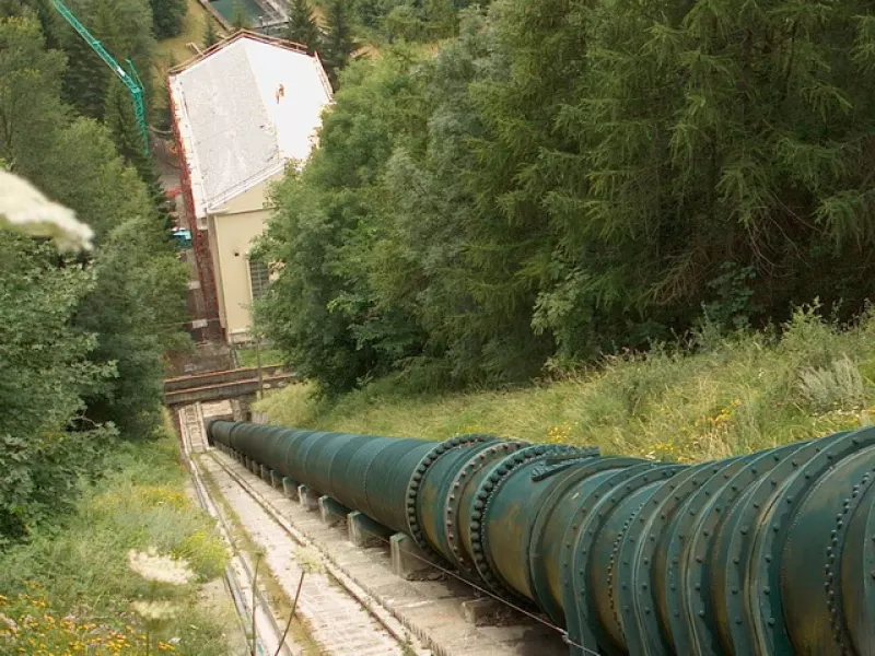 La centrale Enel di Casteldelfino