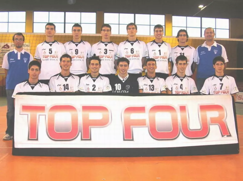 La squadra che ha vinto il campionato B2 maschile di volley