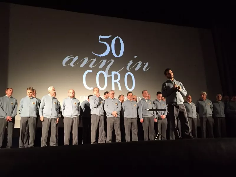 Un momento del concerto. Nel 2016 la Corale cittadina compie cinquant'anni