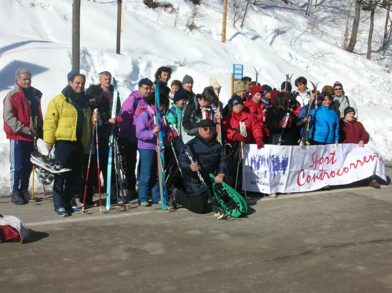 Il gruppo che ha partecipato alla Giornata sulla neve