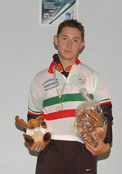 Lorenzo Alladio sul podio