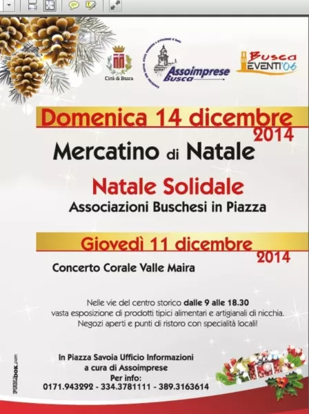 Il centro città si anima domenica 14 dicembre per il Natale 