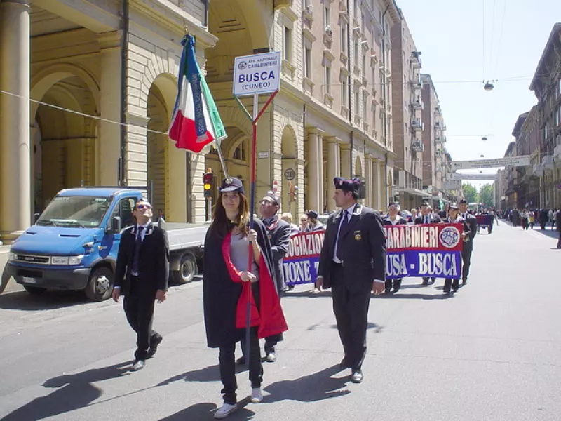 La delegazione di Busca al raduno di Bologna