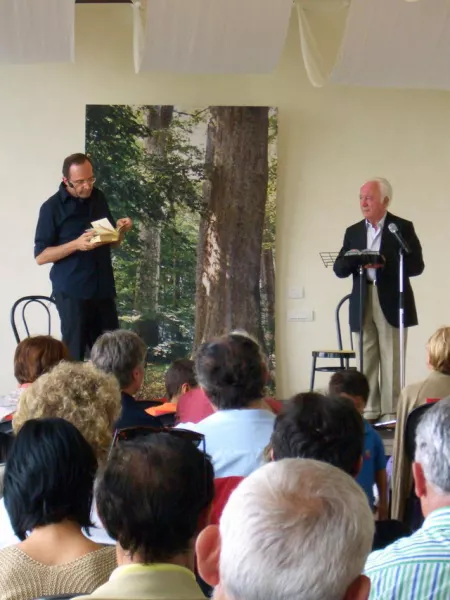 Gabriele Vacis e da Giovanni Moretti domenica scorsa al Roccolo