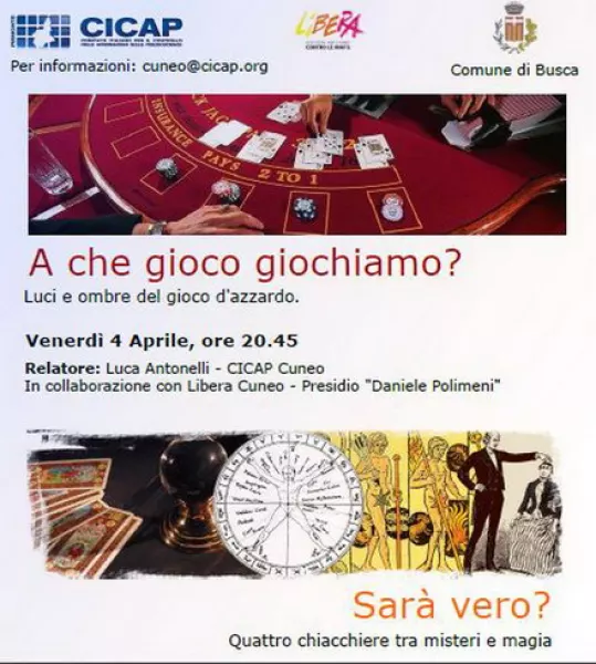 La locandina dell'evento. Sono diffuse numerose false credenze, prima fra tutte quella secondo la quale i cosiddetti numeri ritardatari avrebbero una maggiore probabilità di essere estratti