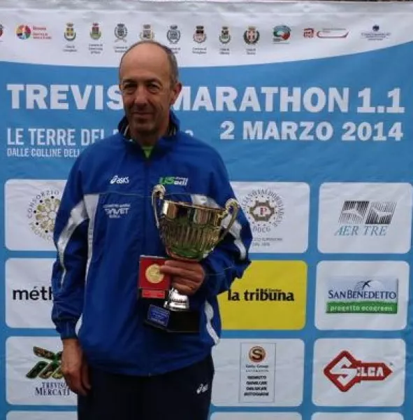 Valerio Mogna sul podio a Treviso