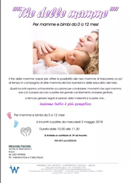 Il The delle mamme, dal 2 maggio al micronido comunale