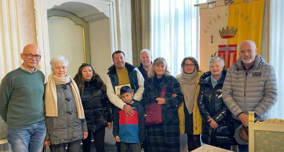 Una famiglia di argentini di origine buschese in visita in città