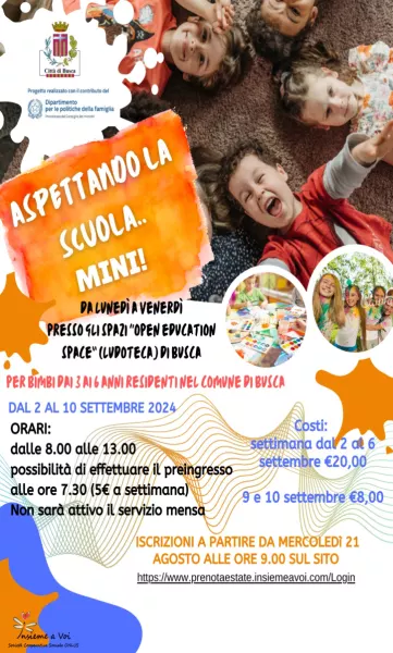 “Aspettando la scuola …mini”