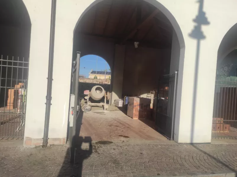 Aperto il cantiere nell'ala in piazza Santa Maria