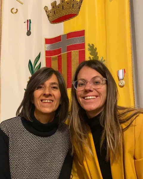 La neo vice-presidente Alessandra Boccardo e la la vice-sindaca e assessora ai Servizi sociali Beatrice Aimar