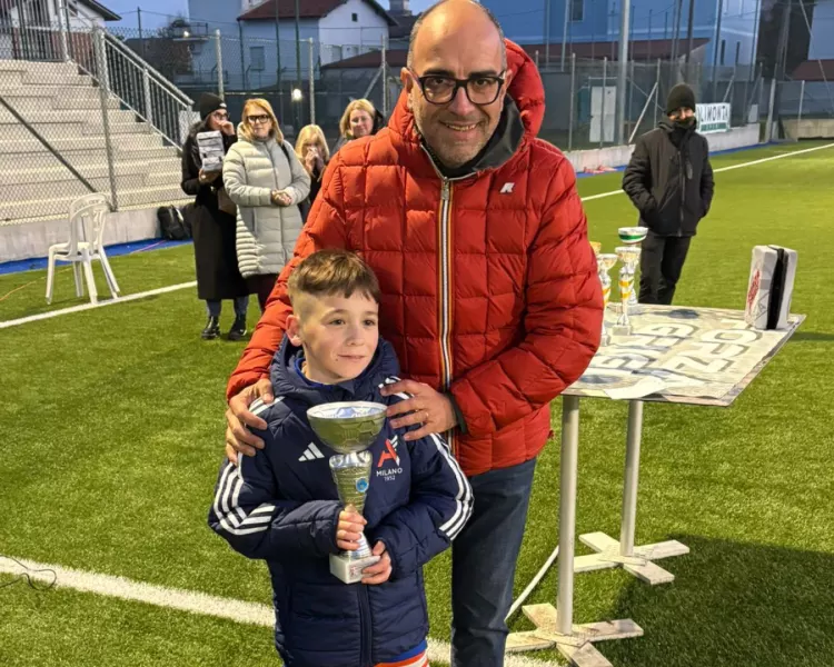 L’Assessore allo Sport Diego Bressi durante le premiazioni