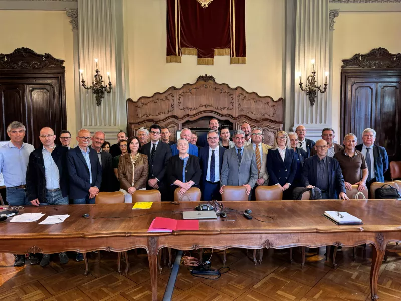 I rappresentati delle istituzioni firmatarie del protocollo d’intesa per la gestione dell’accoglienza dei lavoratori stagionali