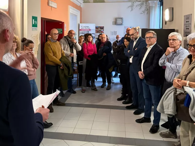 Un momento durante la cerimonia di inaugurazione