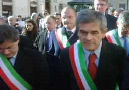 La delegazione composta da Chiamparino (Torino), Allemanno (Roma), Zanonato (Padova) e  Guadagnini (Crespano del Grappa) 