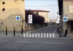 Fotomontaggio (parte dello studio): porta di via Cavour